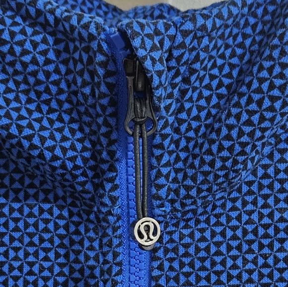 Lululemon Scuba Hoodie Stretch Lined Double Diamond Baroque Blue 2 - Picture 7 of 16